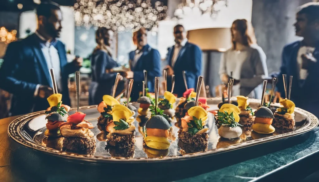 soirée cocktail avec service traiteur